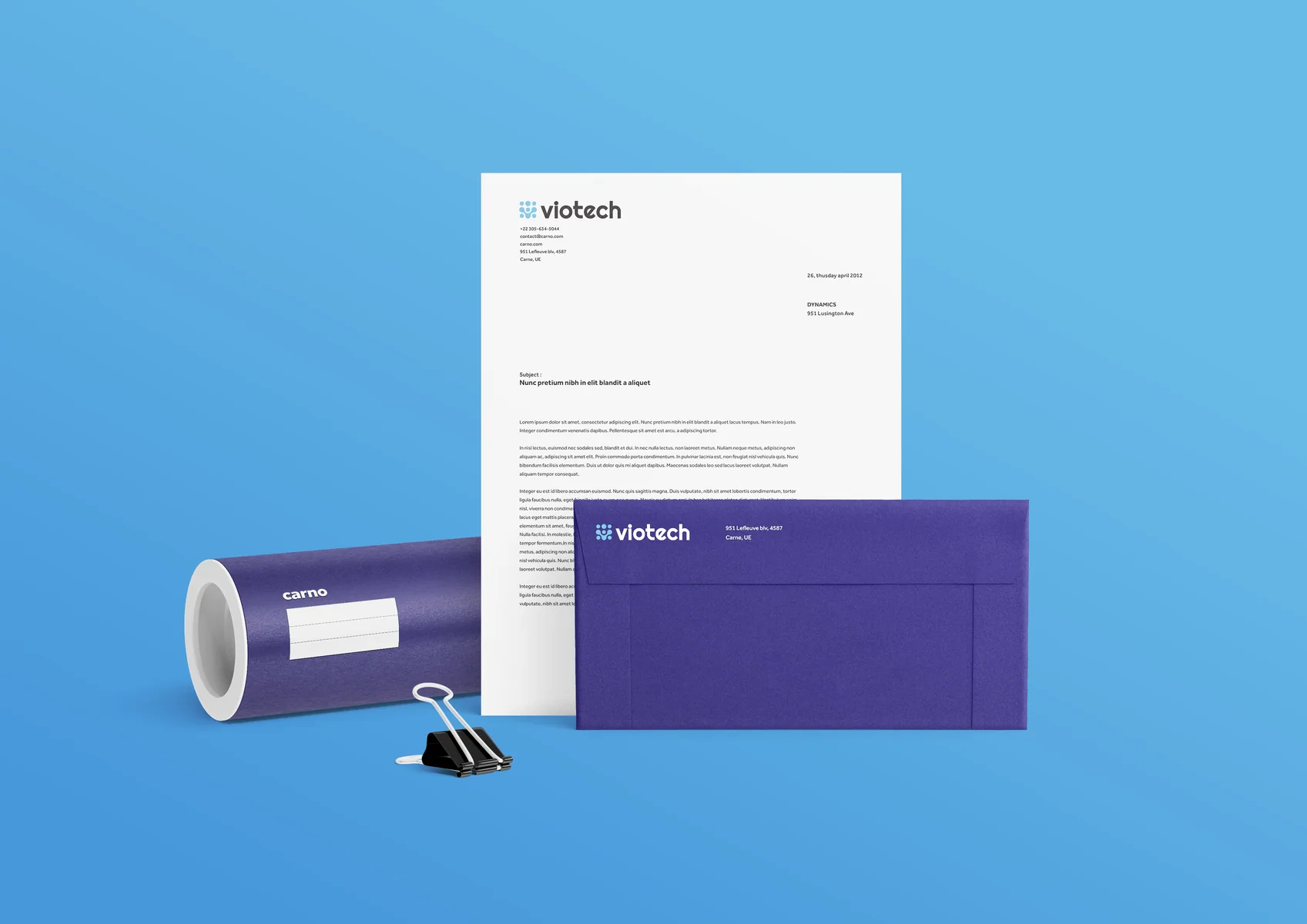Identidade Viotech | Branding e sistema visual · peça 4